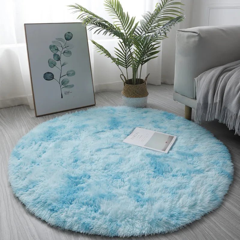 Super Soft Plush Round Rug Mat Fluffy White Carpets For Living Room Home Decor Bedroom Kid Room Decoration Salon Thick Pile Rug - Checkouts UK