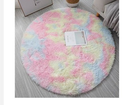 Super Soft Plush Round Rug Mat Fluffy White Carpets For Living Room Home Decor Bedroom Kid Room Decoration Salon Thick Pile Rug - Checkouts UK