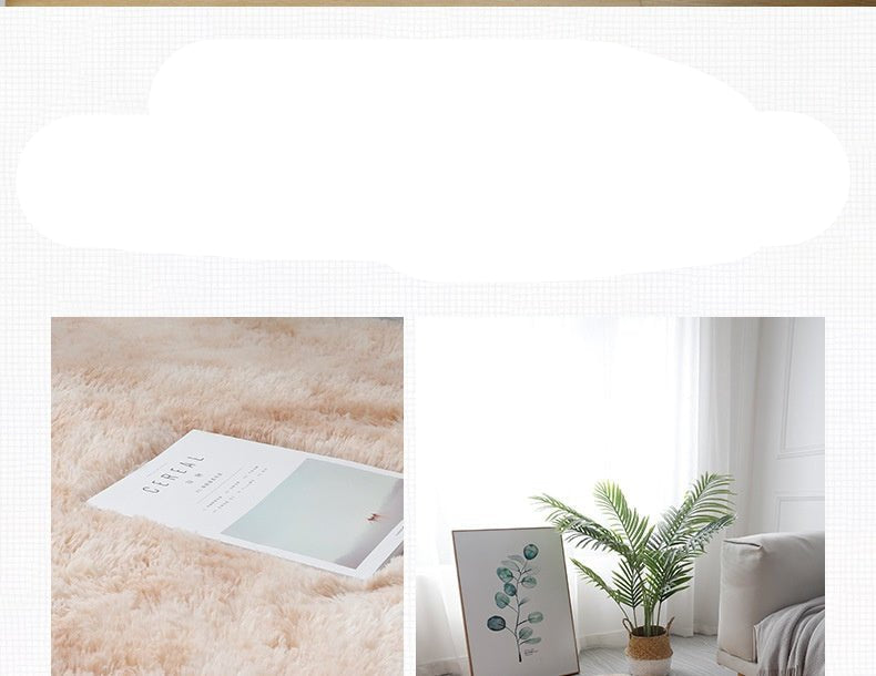 Super Soft Plush Round Rug Mat Fluffy White Carpets For Living Room Home Decor Bedroom Kid Room Decoration Salon Thick Pile Rug - Checkouts UK