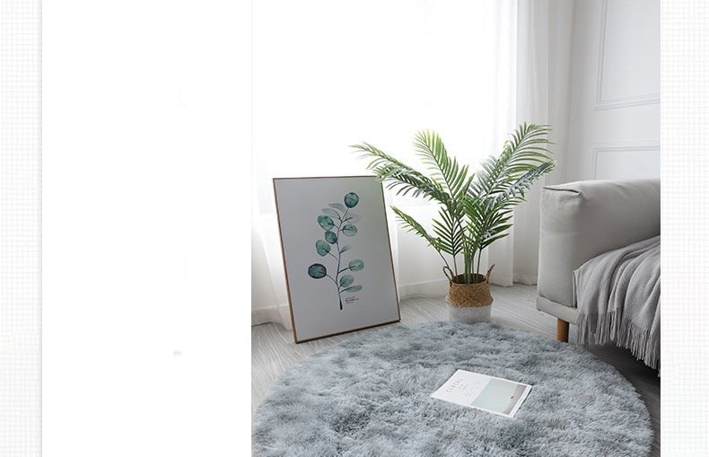 Super Soft Plush Round Rug Mat Fluffy White Carpets For Living Room Home Decor Bedroom Kid Room Decoration Salon Thick Pile Rug - Checkouts UK