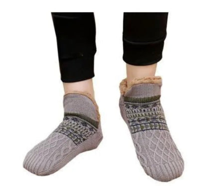 Super Warm Winter Non - slip Floor Socks Women Men Snow Socks Sleep Carpet Socks Slippers Socks Women Velvet Boot Unsiex Home Wear - Checkouts UK