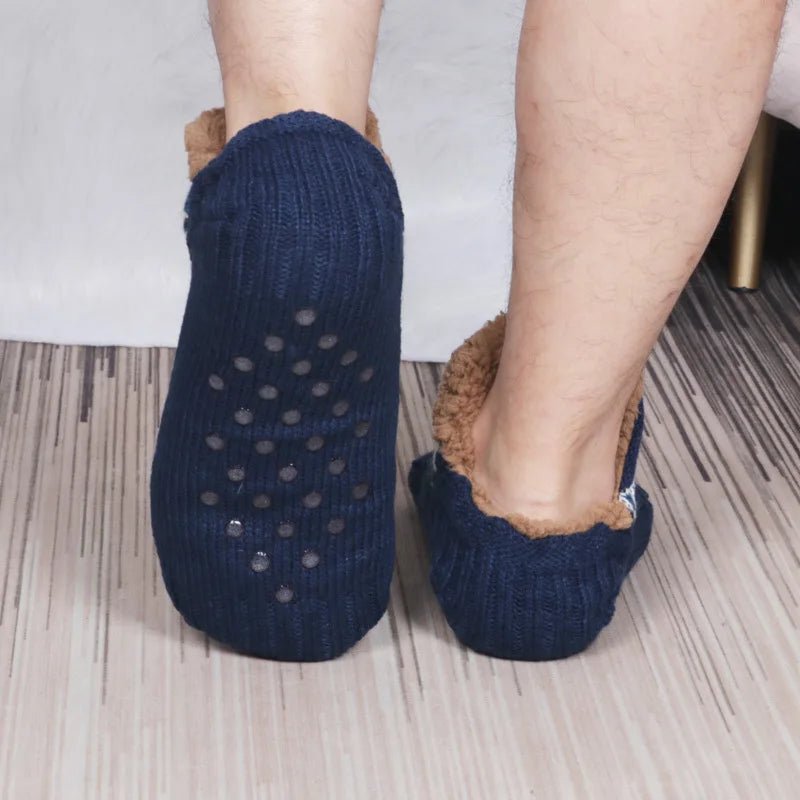 Super Warm Winter Non - slip Floor Socks Women Men Snow Socks Sleep Carpet Socks Slippers Socks Women Velvet Boot Unsiex Home Wear - Checkouts UK