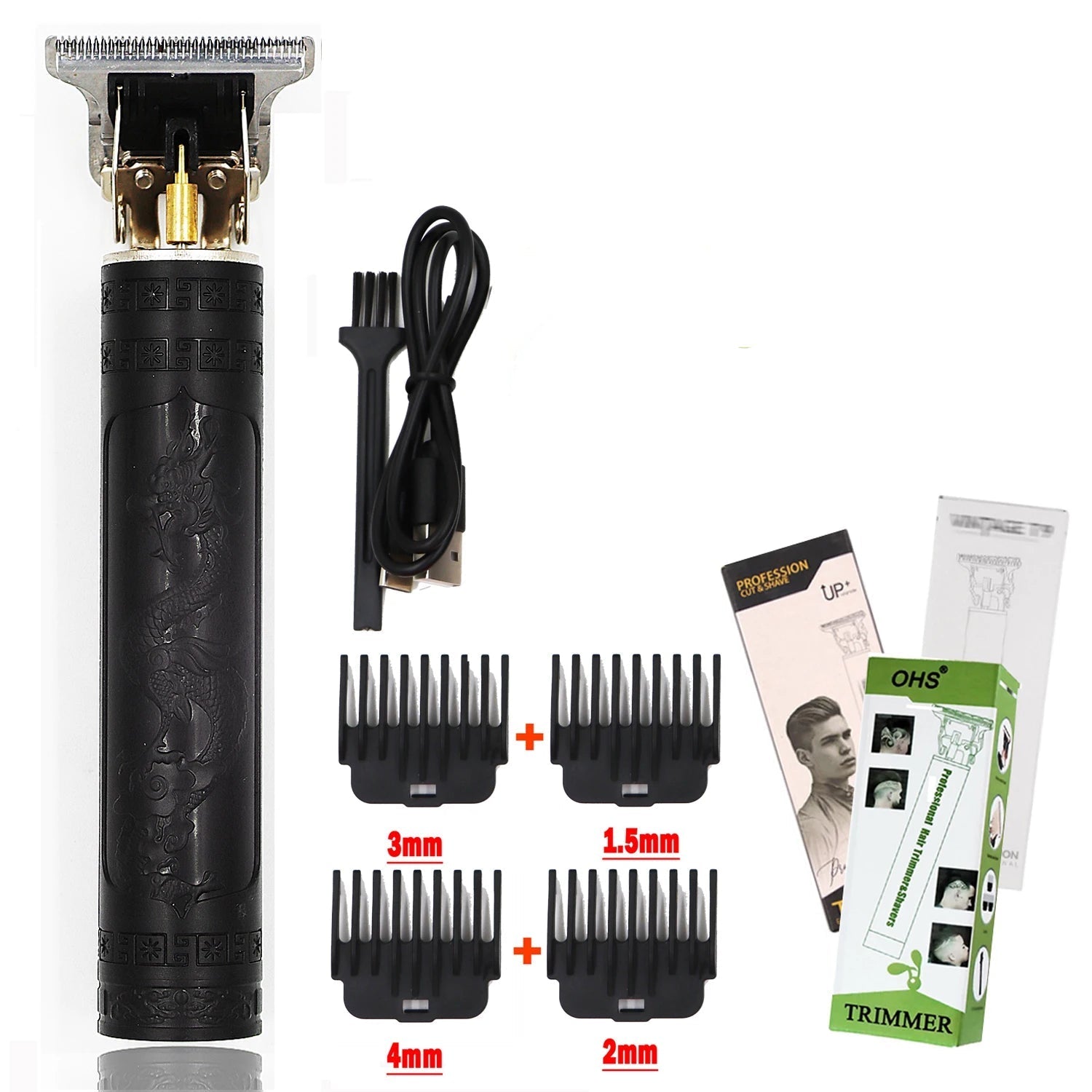 T9 Hair Clipper Repair Beard Shaving Body Hair Trimmer Clippers Electric Machine Men Haircut Machine 0mm Barber Shaver - Checkouts UK