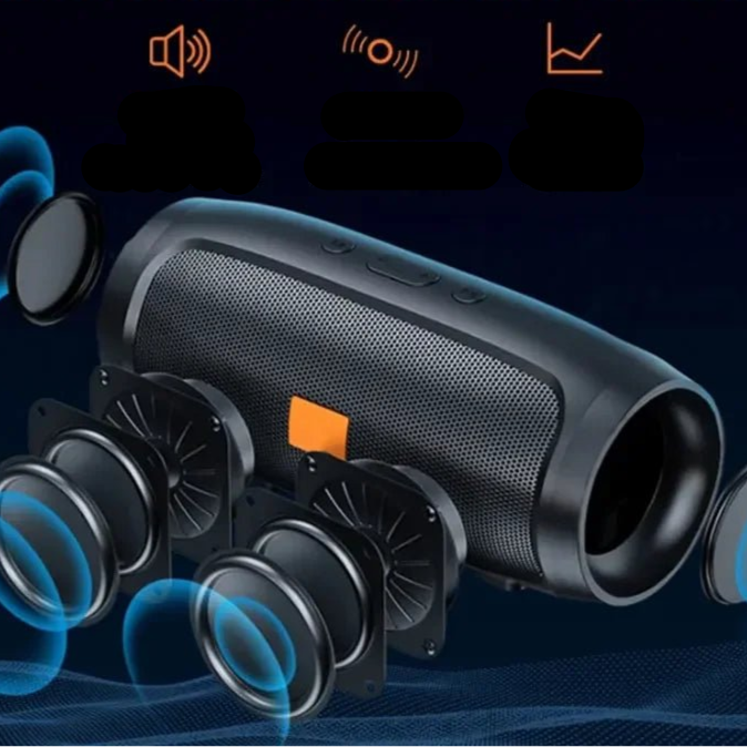 TF USB Bluetooth Speaker Dual Speaker Stereo Outdoor Tfusb Playback Fm Voice Broadcasting Portable Subwoofer Wireless Speaker - Checkouts UK