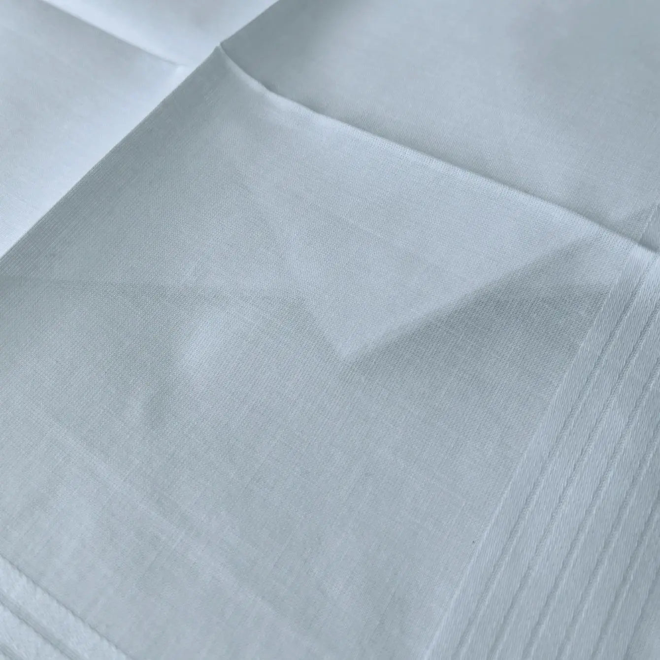 Thin feel Cotton 40cm pure white handkerchief. Business suit napkin restaurant handkerchief 6PCS - Checkouts UK