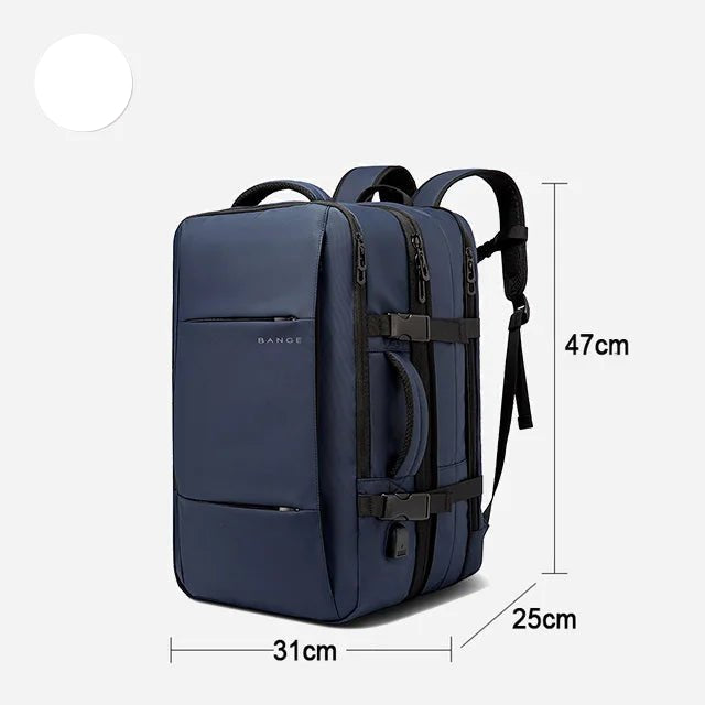 Travel Backpack Men Business Backpack School Expandable USB Bag Large Capacity 17.3 Laptop Waterproof Fashion Backpack - Checkouts UK