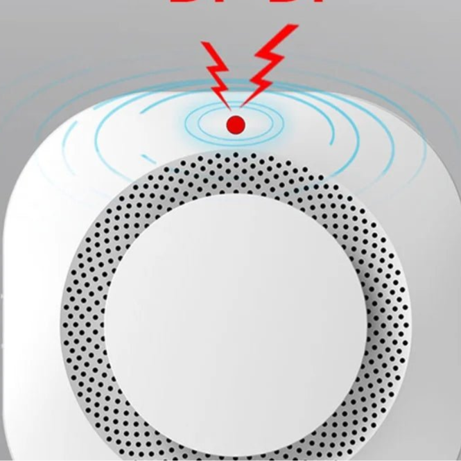 Tuya Smart WiFi/Zigbee Smoke Detector Smart Fire Alarm Progressive Sound Photoelectric Smoke Sensor Work with Tuya Zigbee Hub - Checkouts UK