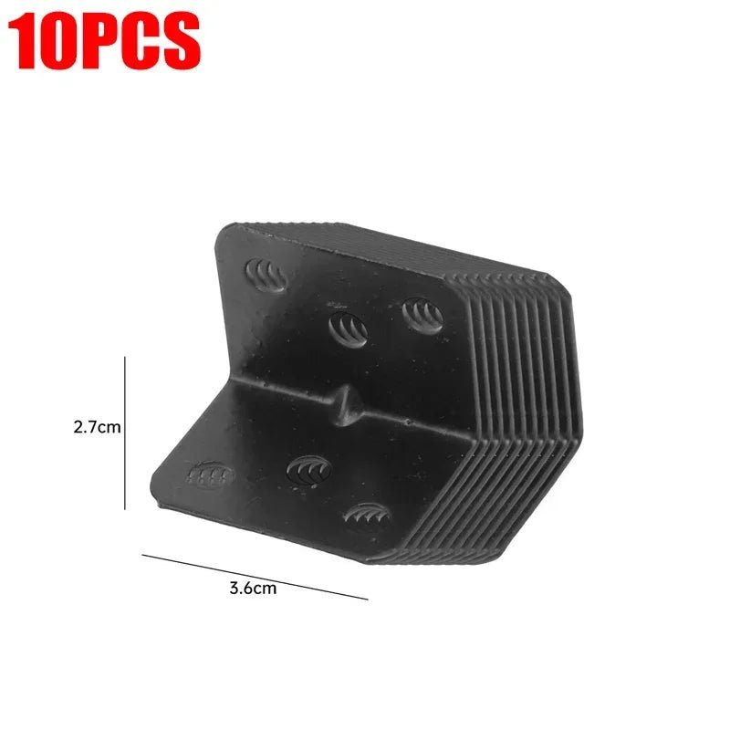 Universal Stainless Steel Corner Brackets 90 Degree Right Angle Fixed Bracket Wood Bedframe Cabinet Furniture Hardware Connector - Checkouts USA