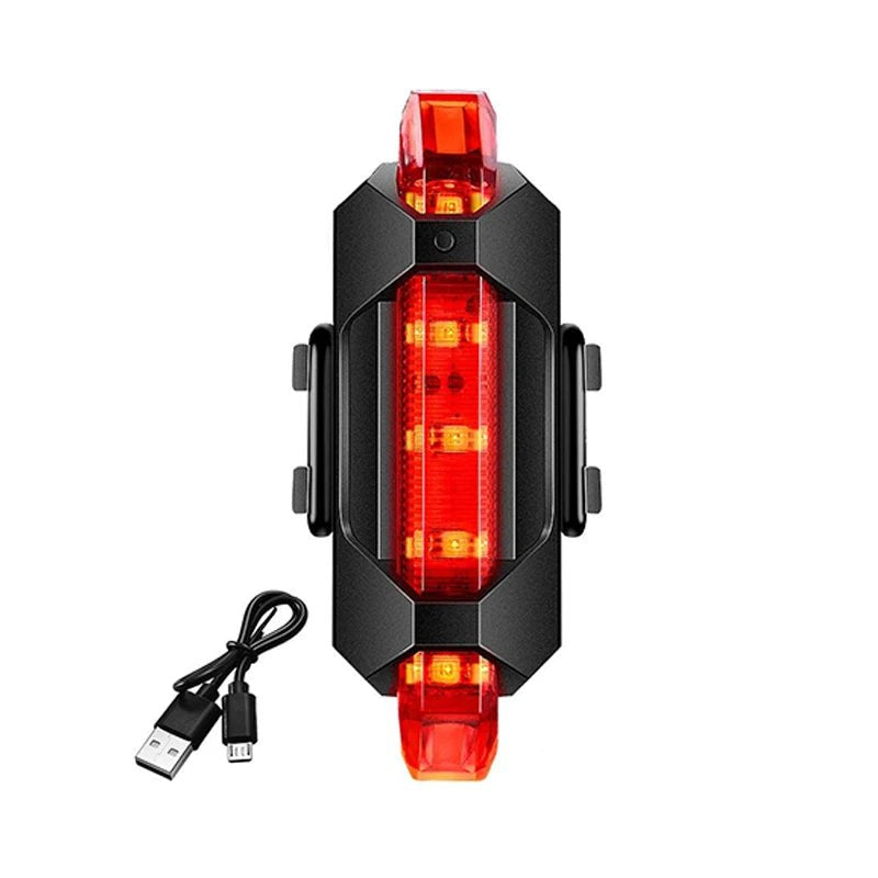 USB Rechargeable Bike Light Set Front Light with Taillight Easy to Install 3 Modes Bicycle Accessories for the Bicycle - Checkouts UK
