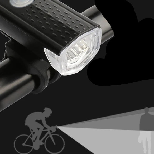 USB Rechargeable Bike Light Set Front Light with Taillight Easy to Install 3 Modes Bicycle Accessories for the Bicycle - Checkouts UK