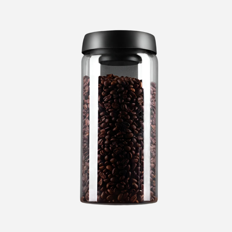 Vacuum Sealed Jug Coffee Beans Glass Airtight Canister Food Grains Candy Keep Fresh Storage Jar Kitchen Accessories - Checkouts UK