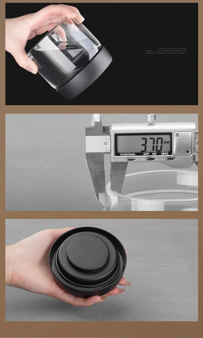 Vacuum Sealed Jug Coffee Beans Glass Airtight Canister Food Grains Candy Keep Fresh Storage Jar Kitchen Accessories - Checkouts UK