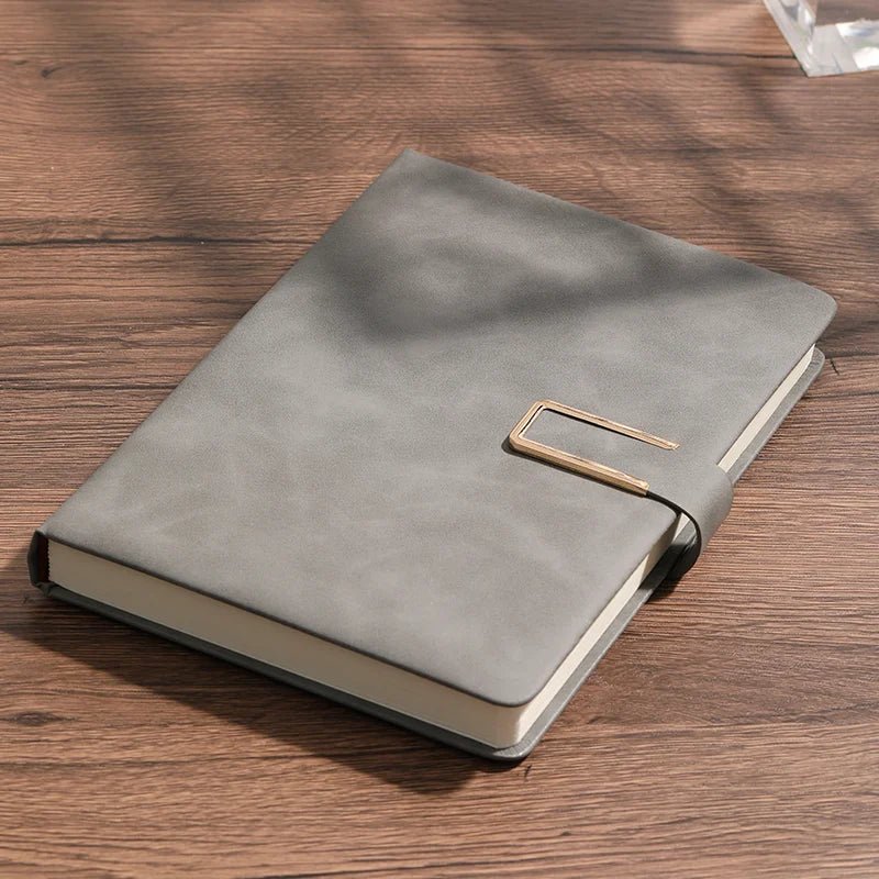 Vintage A5 leather notebook with personalized soft cover - perfect for business meetings and college life - Checkouts UK