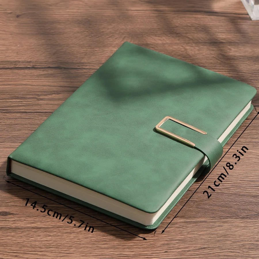 Vintage A5 leather notebook with personalized soft cover - perfect for business meetings and college life - Checkouts UK