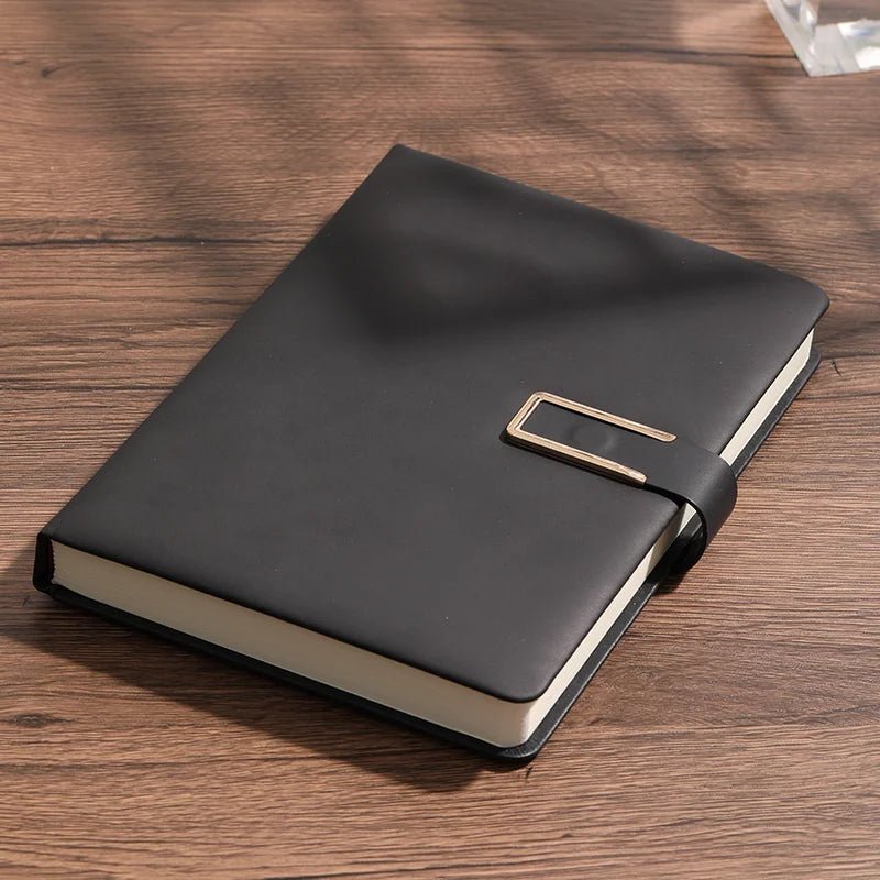 Vintage A5 leather notebook with personalized soft cover - perfect for business meetings and college life - Checkouts UK