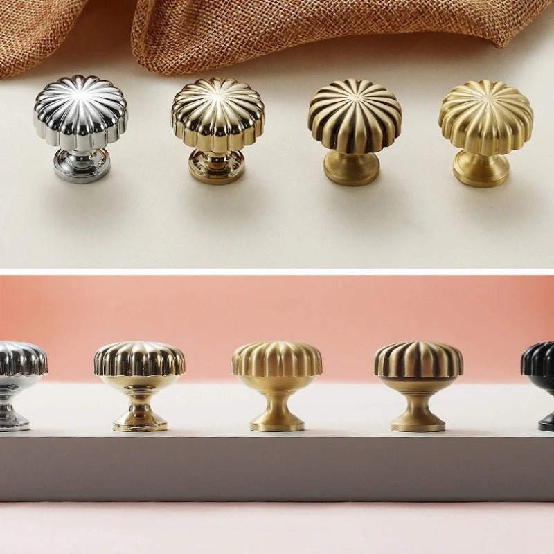 Vintage Brass Furniture Handles Bronze Handles for Cabinets and Drawers Hardware Fitting Kitchen Cabinet Drawer Handles - Checkouts USA