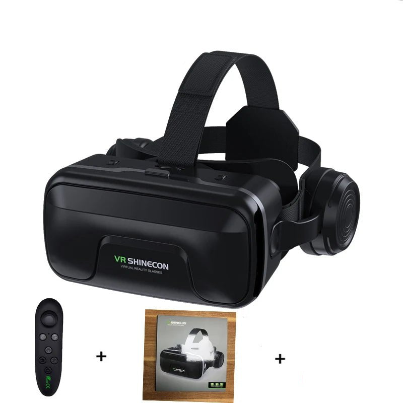 VR Glasses Virtual Reality Headset Viar Devices Helmet 3D Lenses Smart Goggles For Smartphones Phone Mobile Gogle Game Accessory - Checkouts UK
