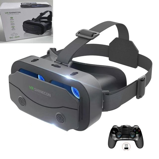 VR Glasses Virtual Reality Headset Viar Devices Helmet 3D Lenses Smart Goggles For Smartphones Phone Mobile Gogle Game Accessory - Checkouts UK