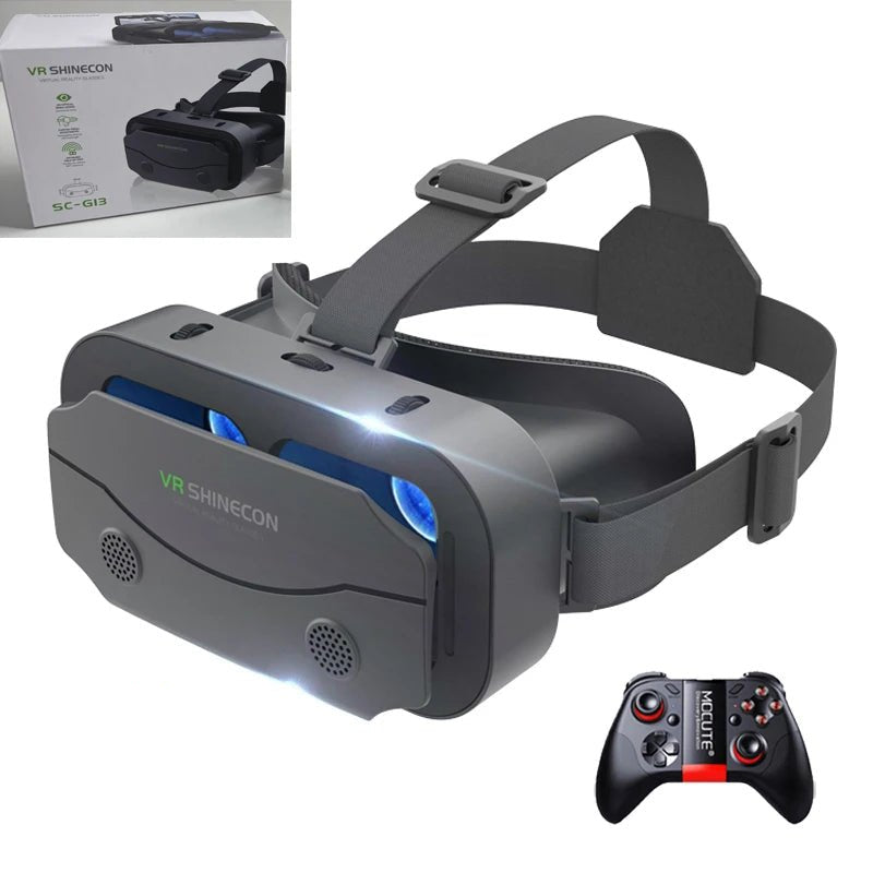 VR Glasses Virtual Reality Headset Viar Devices Helmet 3D Lenses Smart Goggles For Smartphones Phone Mobile Gogle Game Accessory - Checkouts UK