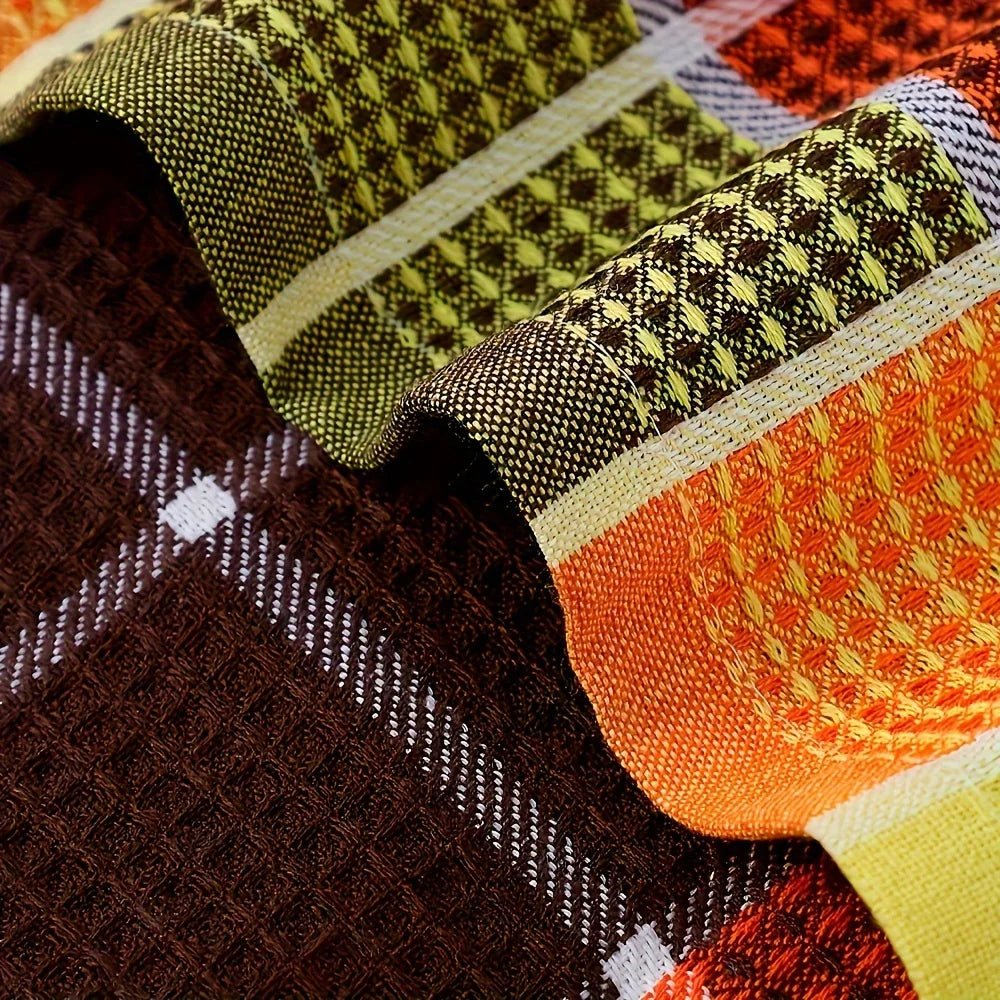 Waffle Large Dishcloth Super Absorbent Kitchen Towels Colorful Dish Towels for Washing Drying Dishes Home Durable Tea Towels - Checkouts UK
