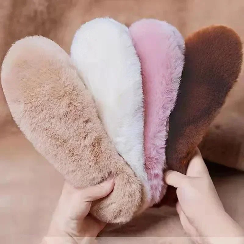Warm Imitation Rabbit Fur Insoles Winter Warm Plush Men Women Insoles Soft Thick Winter Warm Insole Men's and Women's Insole - Checkouts UK