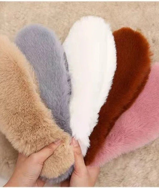 Warm Imitation Rabbit Fur Insoles Winter Warm Plush Men Women Insoles Soft Thick Winter Warm Insole Men's and Women's Insole - Checkouts UK