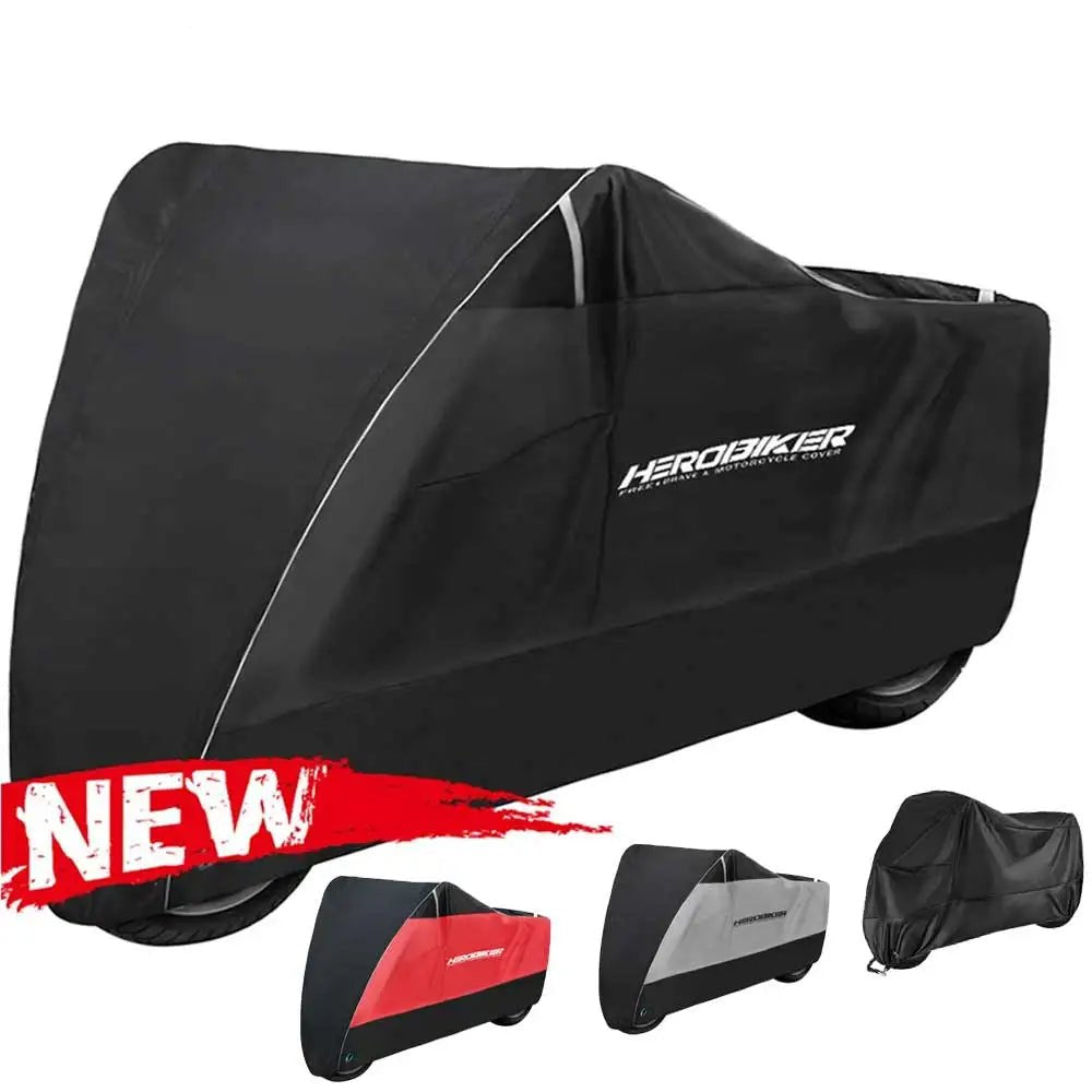 Waterproof Motorcycle Cover M L XL XXL XXXL XXXXL All Season Motorbike Cover Dustproof UV Protective Outdoor Camping Moto Cover - Checkouts UK