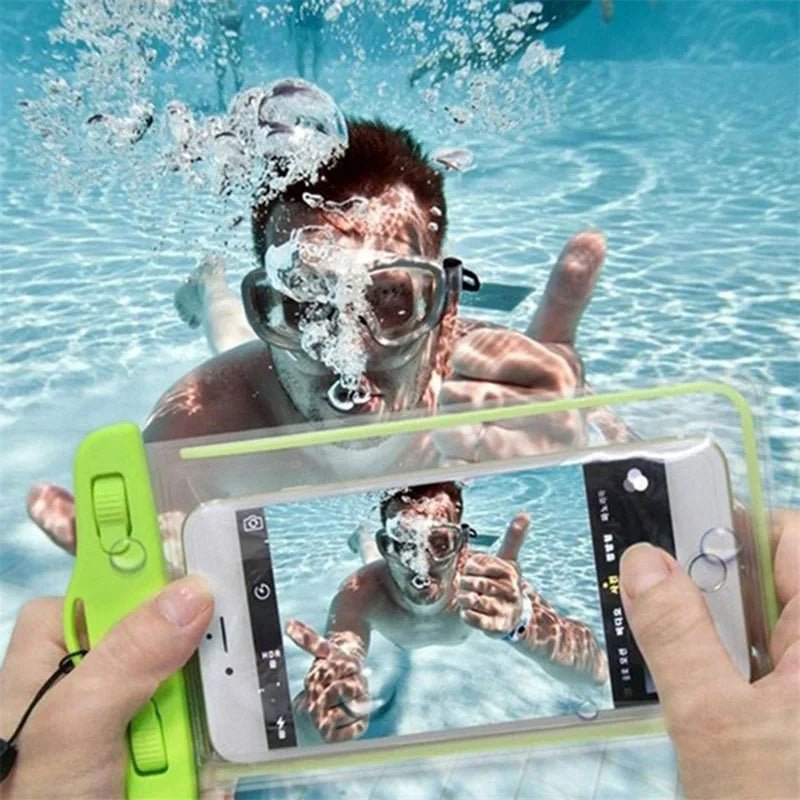 Waterproof Phone Pouch Drift Diving Swimming Bag Underwater Dry Bag Case Cover For Phone Water Sports Beach Pool Skiing 6 inch - Checkouts UK