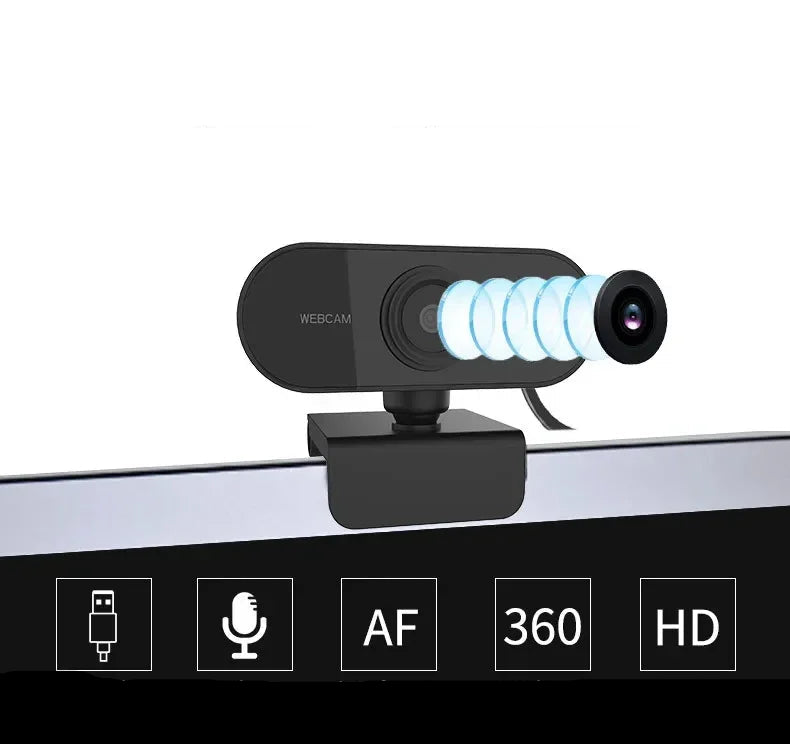 Web Camera For Work With Microphone Tripod Camera 1080P HD Computer HD USB Camera Built In Microphone USB Network Camera - Checkouts UK