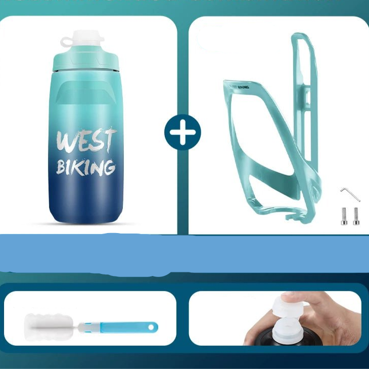 WEST BIKNG Cycling Water Bottle Cage Multicolor Bottle Bracket Lightweight One - piece MTB Road Bike Bottle Cage Drink Cup Stand - Checkouts UK