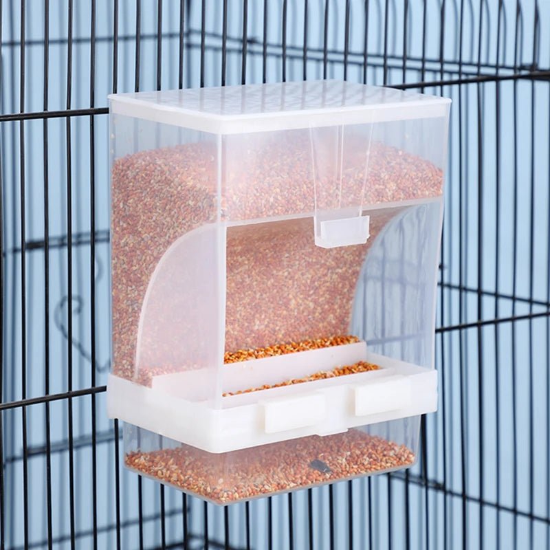 Wholesale Bulk 1 - 5 Pcs Removable Automatic Bird Feeder Pet Bird Container Prevention Splash Food Skin Peony Hanging Bird Feeding Tools - Furbury