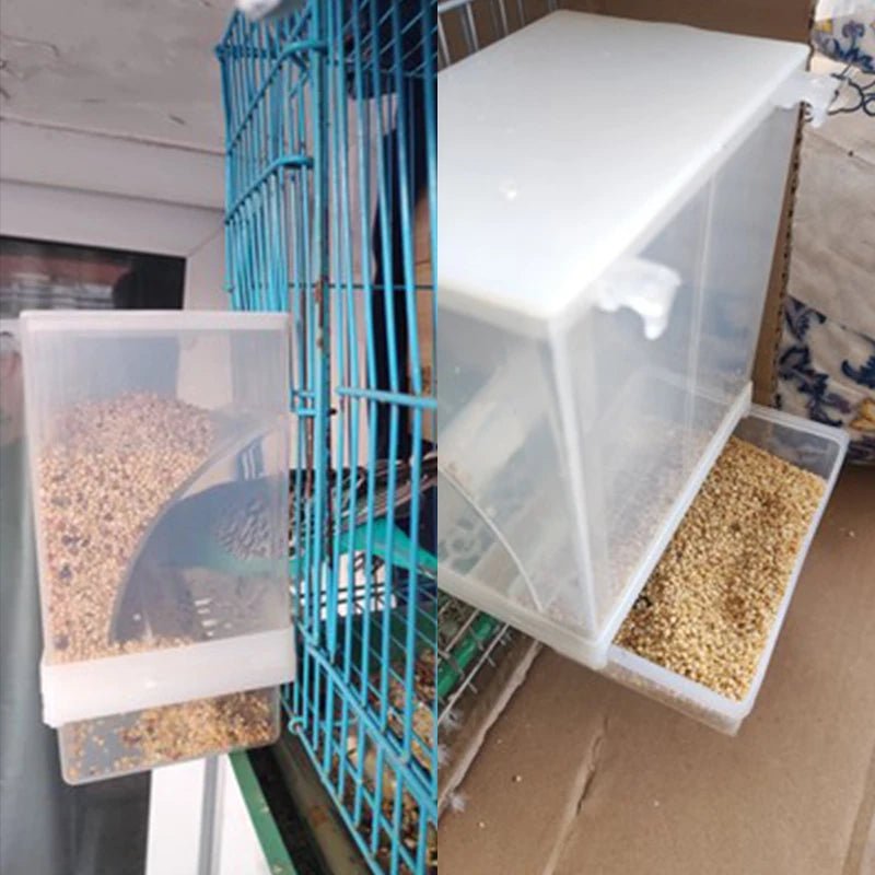 Wholesale Bulk 1 - 5 Pcs Removable Automatic Bird Feeder Pet Bird Container Prevention Splash Food Skin Peony Hanging Bird Feeding Tools - Furbury