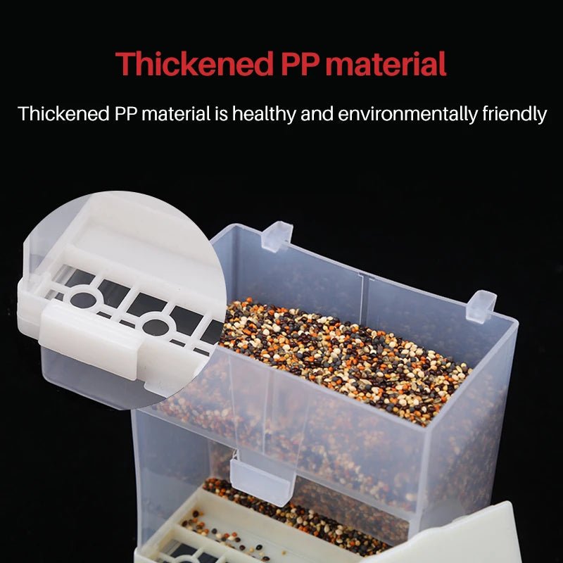 Wholesale Bulk 1 - 5 Pcs Removable Automatic Bird Feeder Pet Bird Container Prevention Splash Food Skin Peony Hanging Bird Feeding Tools - Furbury