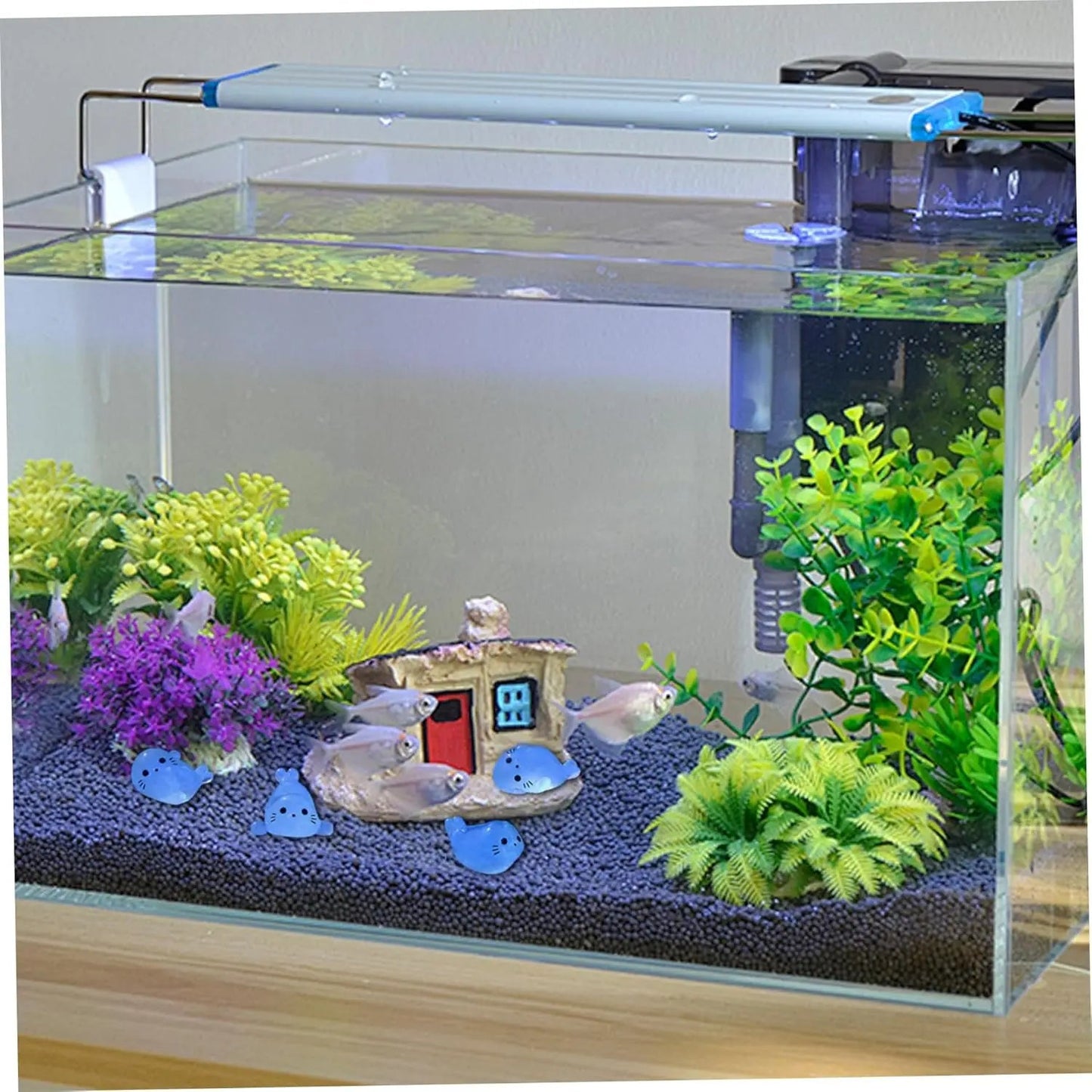 Wholesale Bulk 100/50Pcs Kawaii Luminous Mini Seal Pup Resin Glow At Night Marine Animal Figurines Ornament Fairy Garden DIY Accessories - Furbury