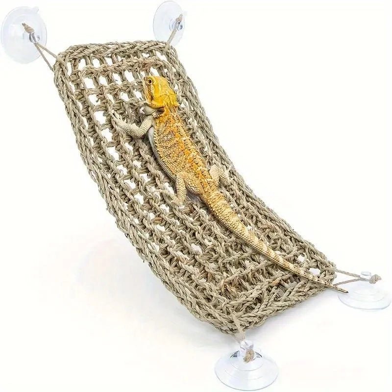 Wholesale Bulk 1PC Bearded Dragon Hammock Reptile Lounger for Chameleon Lizards Gecko Snakes Lguana Reptiles Geckos Grass Cushion Pet Bed Swing - Furbury