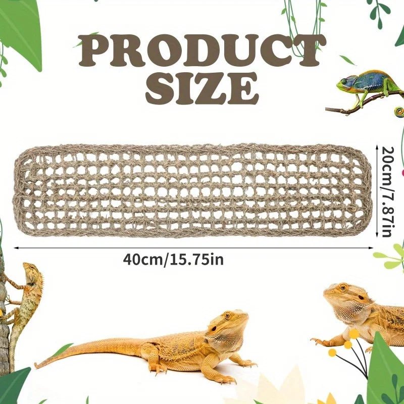 Wholesale Bulk 1PC Bearded Dragon Hammock Reptile Lounger for Chameleon Lizards Gecko Snakes Lguana Reptiles Geckos Grass Cushion Pet Bed Swing - Furbury