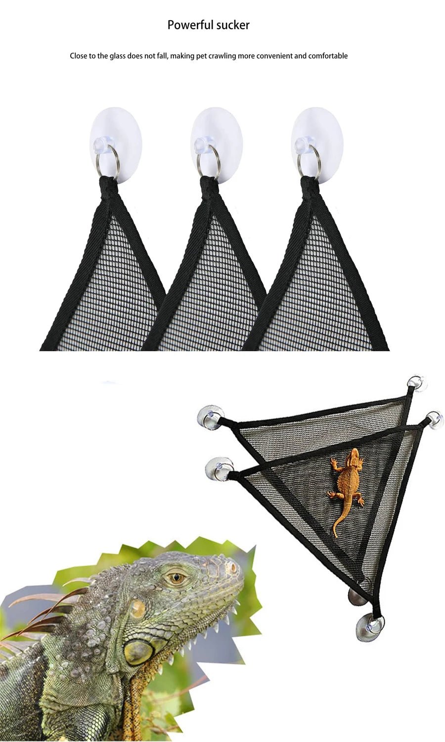 Wholesale Bulk 2Pcs Bearded Dragon Lizard Hammock - Breathable Mesh Geckos Hammock Reptile Hammock, Suitable for Lguanas, Axolotls, Anoles, Gec - Furbury