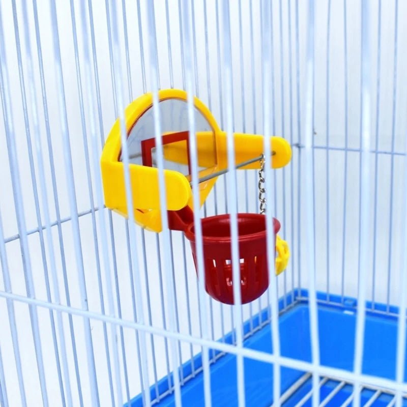 Wholesale Bulk 367A Funny Parrot Birds Mini Basketball Hoop Props Parakeet Ball Chew Toy Pet Supplies - Furbury