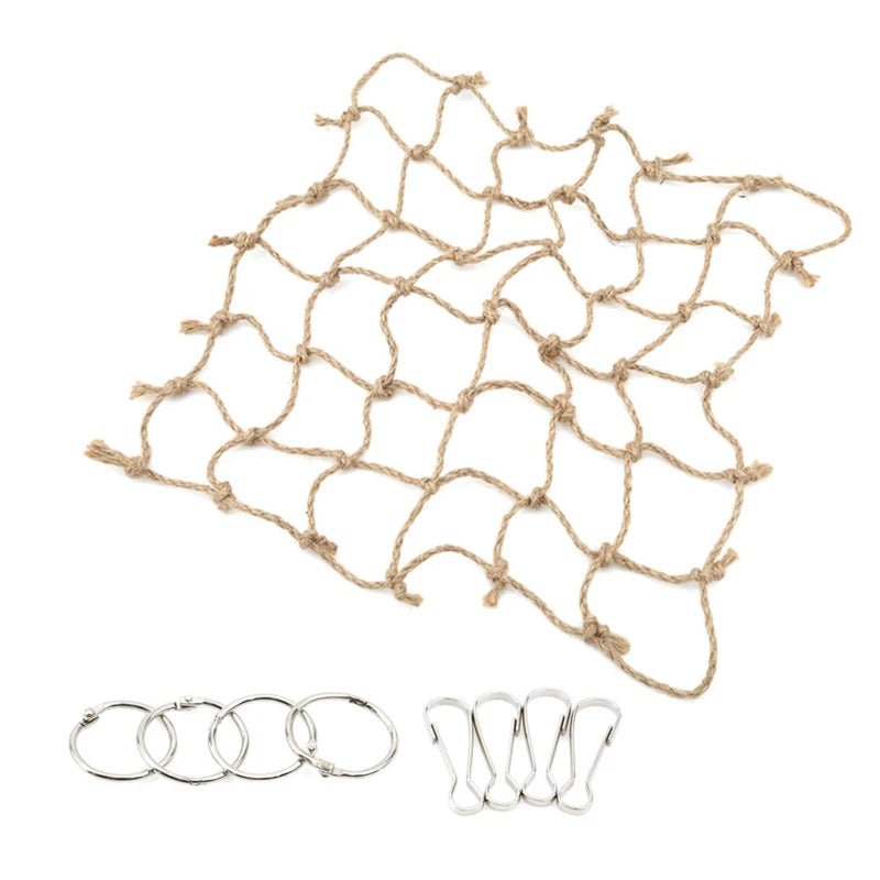 Wholesale Bulk 40*40cm Parrot Climbing Net Bird Toy Swing Rope Net Bird Stand Net Hammock With Hook Bird Hanging Climbing Chewing Biting Toys - Furbury