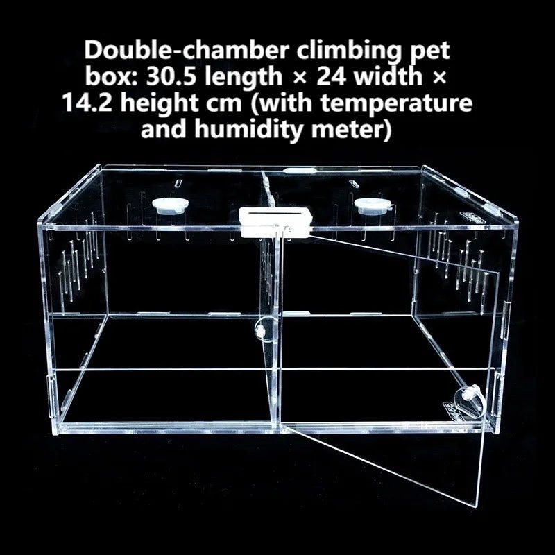 Wholesale Bulk Acrylic Reptile Container Magnetic Acrylic Reptile Cage Acrylic Reptile Breeding Box With Thermometer And Insect Breeding Box - Furbury