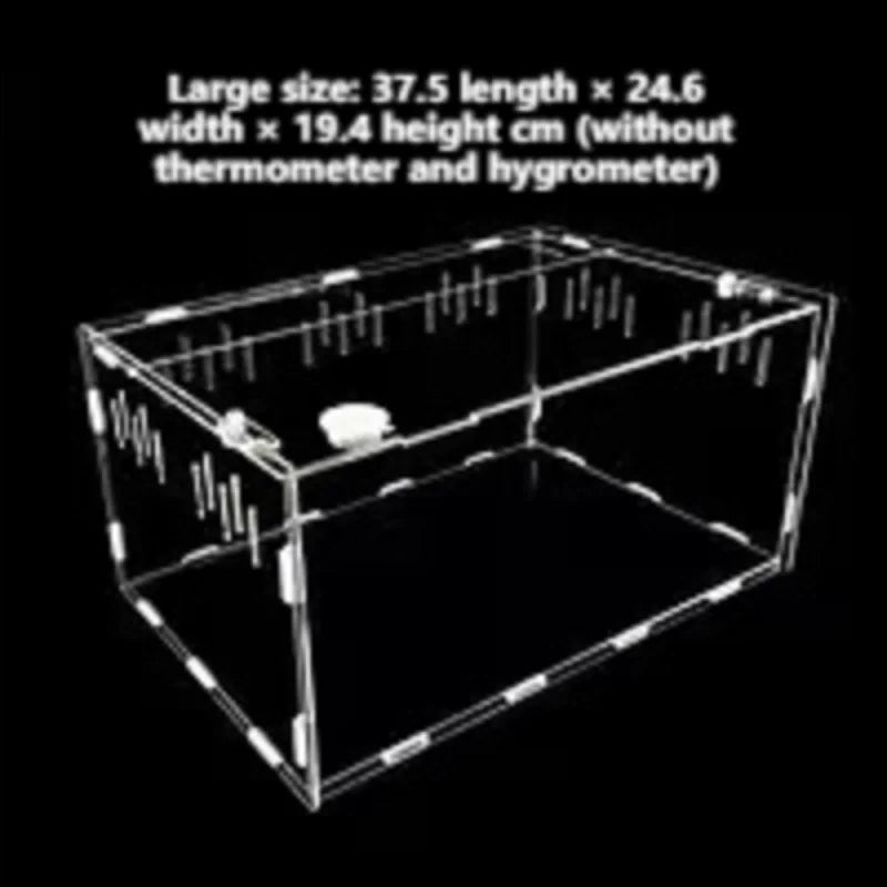 Wholesale Bulk Acrylic Reptile Container Magnetic Acrylic Reptile Cage Acrylic Reptile Breeding Box With Thermometer And Insect Breeding Box - Furbury
