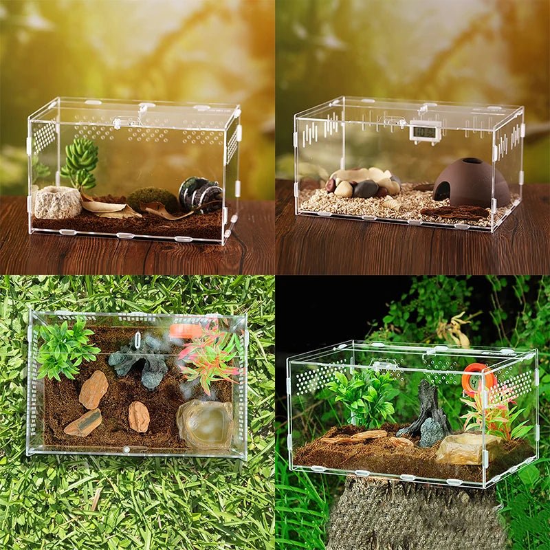Wholesale Bulk Acrylic Terrarium Tank for Reptiles Breeding Box Terrarium Tank Clear Feeding Habitat - Terrarium Cage Tank - Furbury