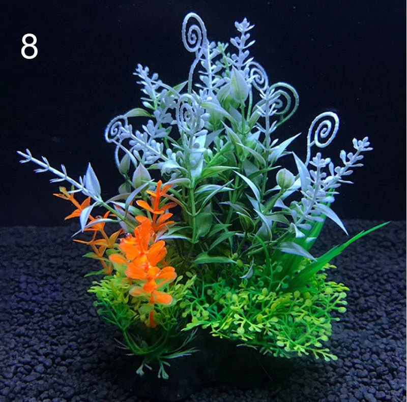 Wholesale Bulk Aquarium Artificial Decor Plants Simulation Water Weeds Ornament Fish Tank Plant Water Weeds Aquarium Grass Decoration 14cm - Furbury