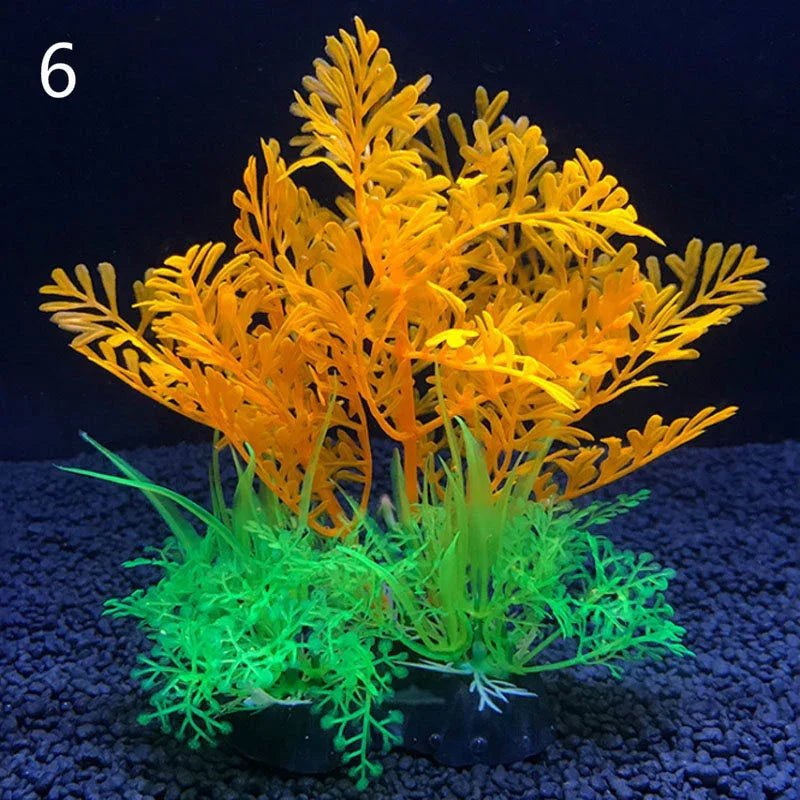Wholesale Bulk Aquarium Artificial Decor Plants Simulation Water Weeds Ornament Fish Tank Plant Water Weeds Aquarium Grass Decoration 14cm - Furbury