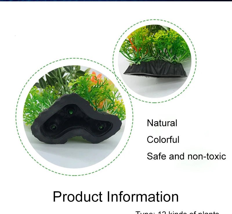 Wholesale Bulk Aquarium Artificial Decor Plants Simulation Water Weeds Ornament Fish Tank Plant Water Weeds Aquarium Grass Decoration 14cm - Furbury