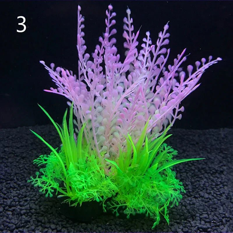Wholesale Bulk Aquarium Artificial Decor Plants Simulation Water Weeds Ornament Fish Tank Plant Water Weeds Aquarium Grass Decoration 14cm - Furbury