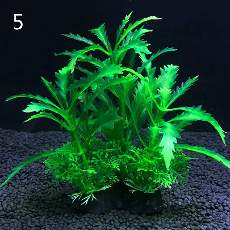 Wholesale Bulk Aquarium Artificial Decor Plants Simulation Water Weeds Ornament Fish Tank Plant Water Weeds Aquarium Grass Decoration 14cm - Furbury