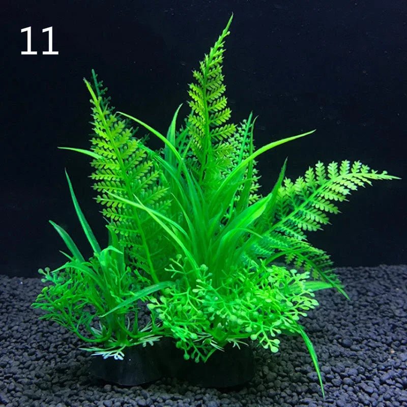 Wholesale Bulk Aquarium Artificial Decor Plants Simulation Water Weeds Ornament Fish Tank Plant Water Weeds Aquarium Grass Decoration 14cm - Furbury
