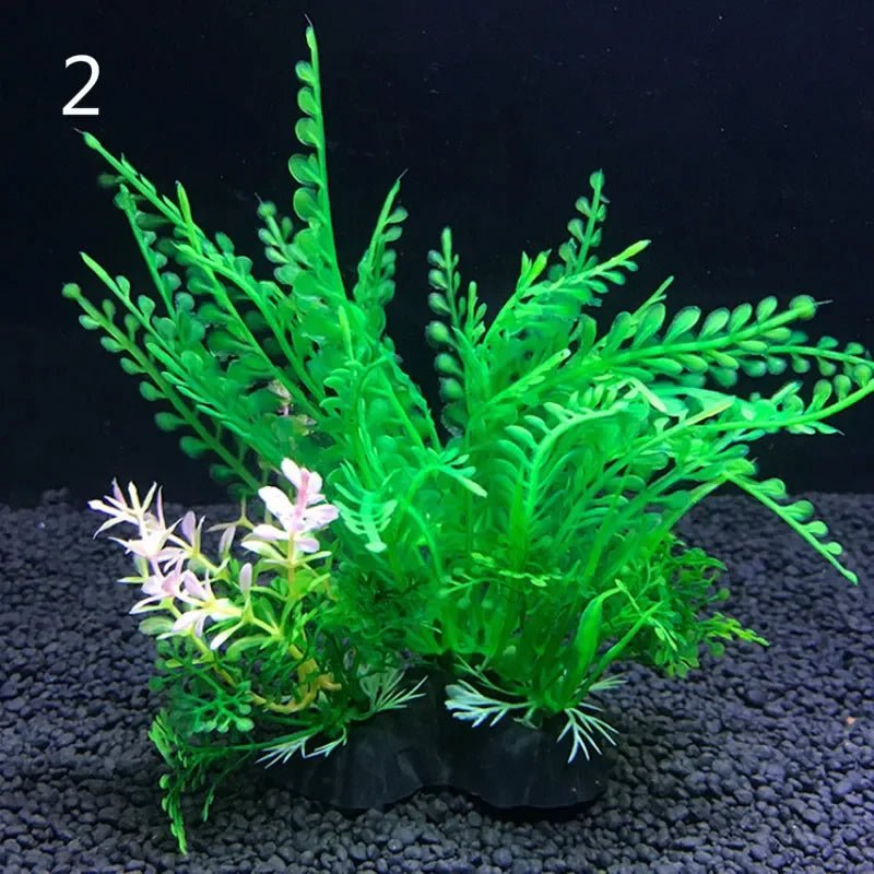 Wholesale Bulk Aquarium Artificial Decor Plants Simulation Water Weeds Ornament Fish Tank Plant Water Weeds Aquarium Grass Decoration 14cm - Furbury