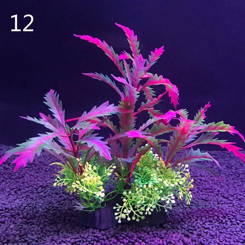 Wholesale Bulk Aquarium Artificial Decor Plants Simulation Water Weeds Ornament Fish Tank Plant Water Weeds Aquarium Grass Decoration 14cm - Furbury